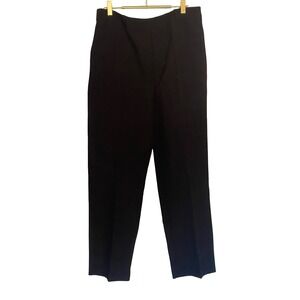 MNG Mango Black Tailored Trousers Elastic Waist Straight Leg XL